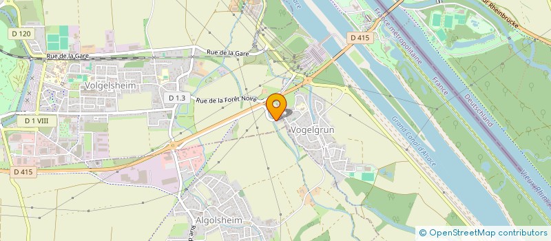 localisation de l'entreprise SH IMMO  VOLGELSHEIM