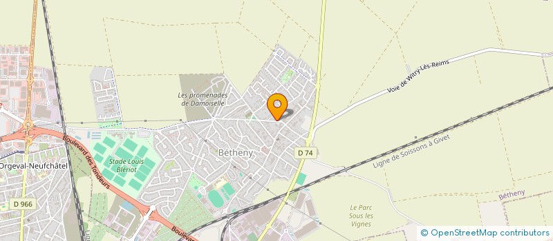 localisation de l'entreprise SH IMMOBILIER  BETHENY