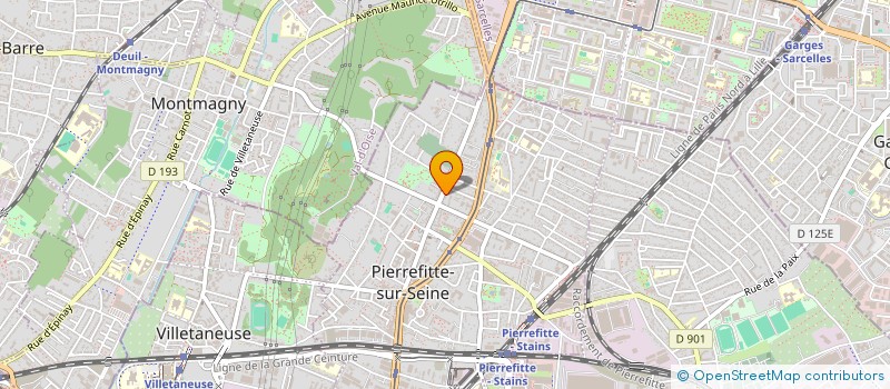 localisation de l'entreprise SH IMMOBILIER à PIERREFITTE-SUR-SEINE
