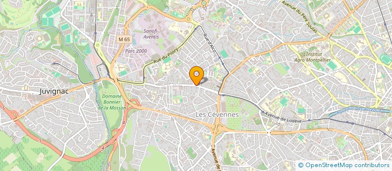 localisation de l'entreprise SH INVEST à MONTPELLIER