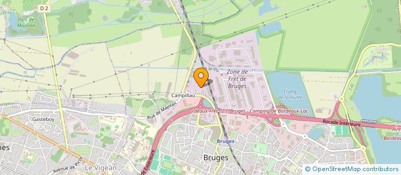 localisation de l'entreprise SH INVEST  BRUGES