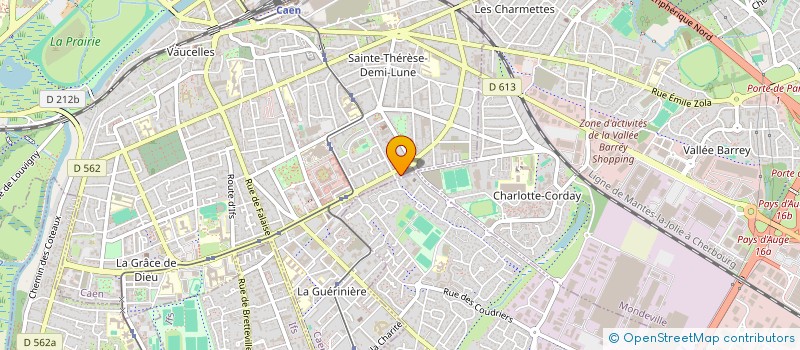 localisation de l'entreprise SH INVEST à CAEN