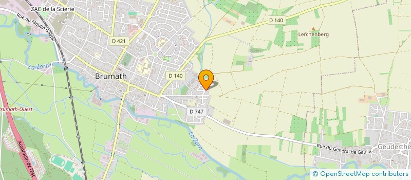 localisation de l'entreprise SH & JLF  BRUMATH