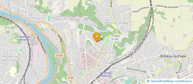 localisation de l'entreprise SH&LA  SATHONAY-CAMP