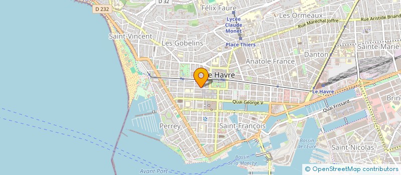 localisation de l'entreprise SH PATRIMOINE  LE HAVRE