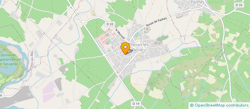 localisation de l'entreprise SH PEINTURE DECORATION  THEZAN-LES-BEZIERS