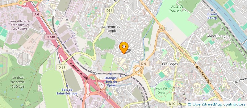 localisation de l'entreprise SH RENOVATION à DRAVEIL