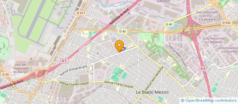 localisation de l'entreprise SH SHIPPING à LE BLANC-MESNIL