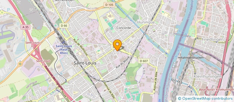 localisation de l'entreprise SH TELECOM  SAINT-LOUIS