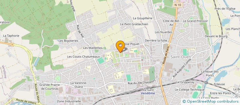 localisation de l'entreprise SH TELECOM à VENDOME