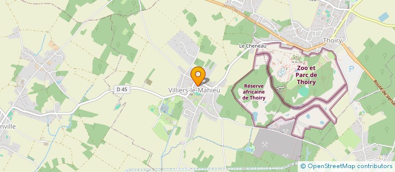 localisation de l'entreprise SH VILLIERS-LE-MAHIEU à VILLIERS-LE-MAHIEU