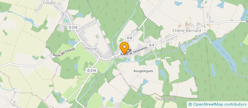 localisation de l'entreprise SH ZINGUERIE  PLEURE