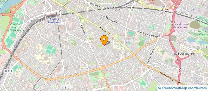 localisation de l'entreprise SH2M à ANGERS