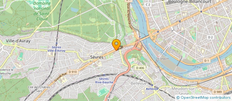 localisation de l'entreprise SH2V à SEVRES