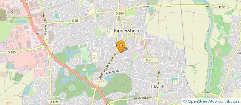 localisation de l'entreprise SH8PE à KINGERSHEIM