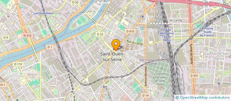 localisation de l'entreprise SHA à SAINT-OUEN-SUR-SEINE