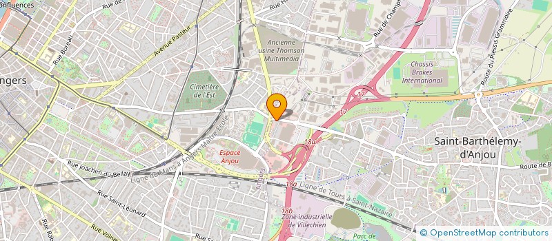 localisation de l'entreprise SHA MAHJONG ANGERS  SAINT-BARTHELEMY-D'ANJOU