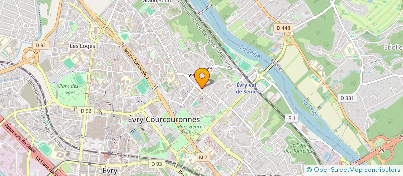 localisation de l'entreprise SHABA à EVRY-COURCOURONNES