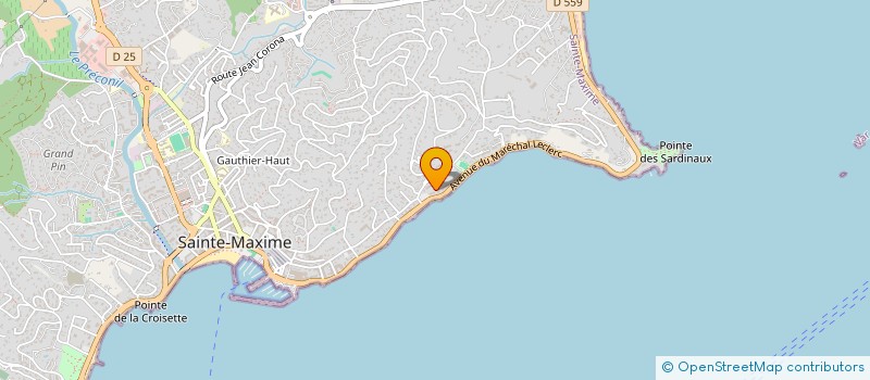 localisation de l'entreprise SHABAN SUD à SAINTE-MAXIME