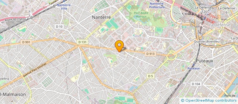 localisation de l'entreprise SHABB  NANTERRE