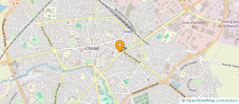 localisation de l'entreprise SHACK CO à CHOLET