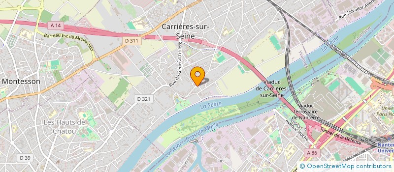 localisation de l'entreprise SHACKLETON & MONKLEIGH  CARRIERES-SUR-SEINE