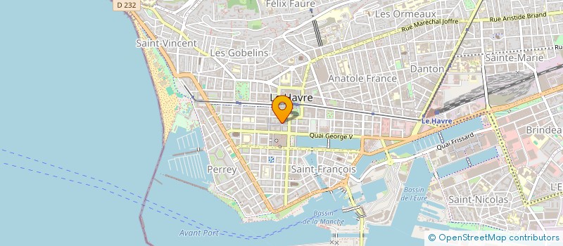 localisation de l'entreprise SHADE à LE HAVRE