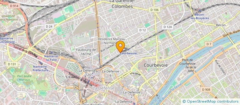 localisation de l'entreprise SHADEN TRANSPORT LUXURY à COURBEVOIE
