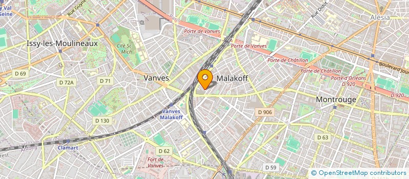 localisation de l'entreprise SHADOW SARL à MALAKOFF
