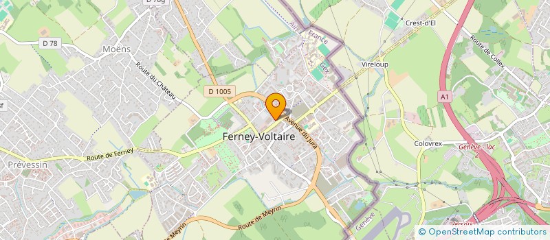 localisation de l'entreprise SHAFILA à FERNEY-VOLTAIRE
