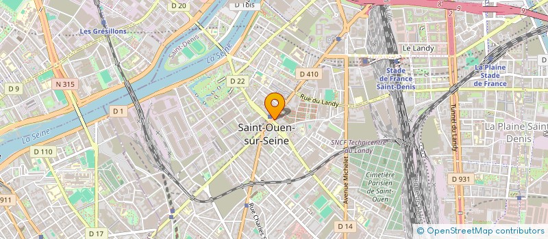 localisation de l'entreprise SHAH à SAINT-OUEN-SUR-SEINE