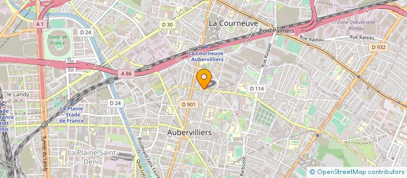 localisation de l'entreprise SHAHAN à LA COURNEUVE