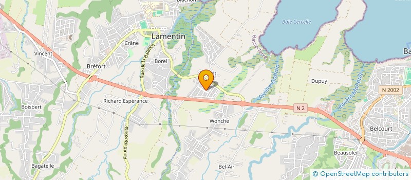 localisation de l'entreprise SHAI ANTILLES  BAIE-MAHAULT