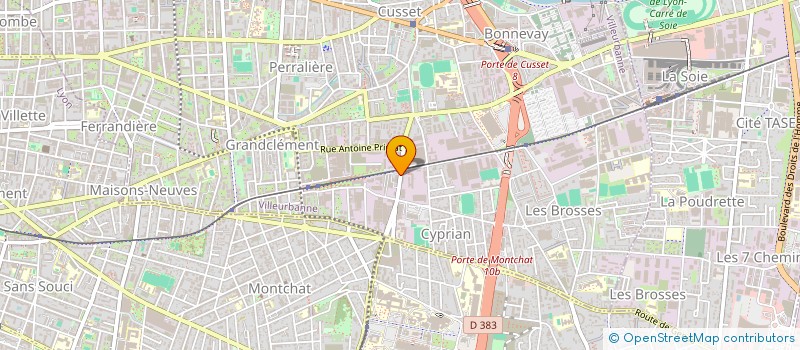 localisation de l'entreprise SHAKE AND BAKE  VILLEURBANNE