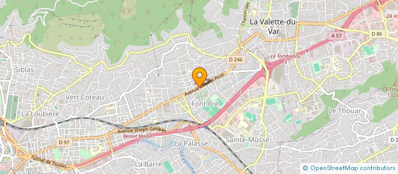 localisation de l'entreprise SHAKE HOUSE à TOULON