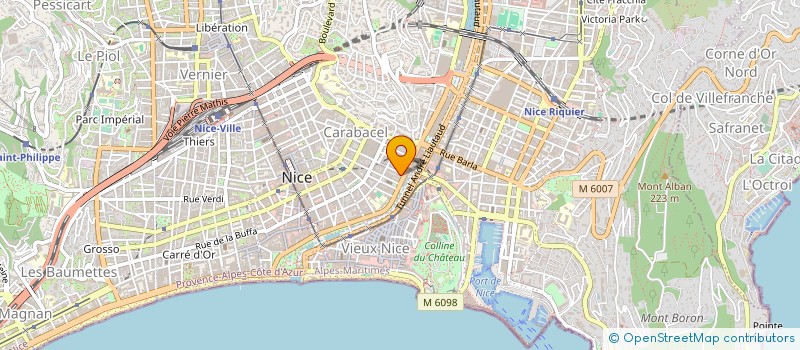 localisation de l'entreprise SHAKER à NICE