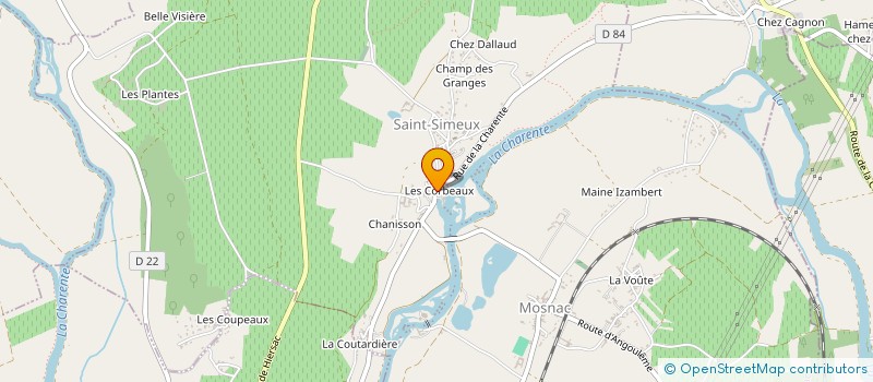 localisation de l'entreprise SHAKER SPIRITS à ANGEAC-CHARENTE