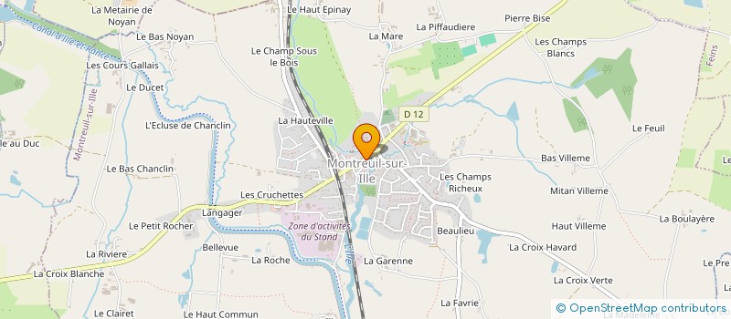 localisation de l'entreprise SHAKESBEER'CLUB  MONTREUIL-SUR-ILLE