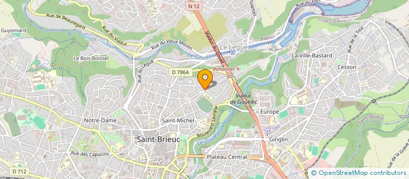 localisation de l'entreprise SHAKON INVEST à SAINT-BRIEUC