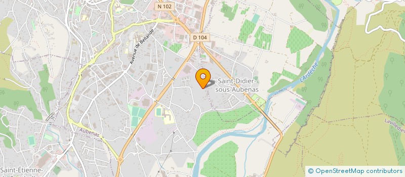 localisation de l'entreprise SHAKOS à AUBENAS