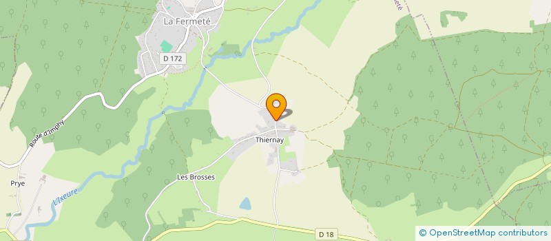 localisation de l'entreprise SHAKTI YOGA à LA FERMETE