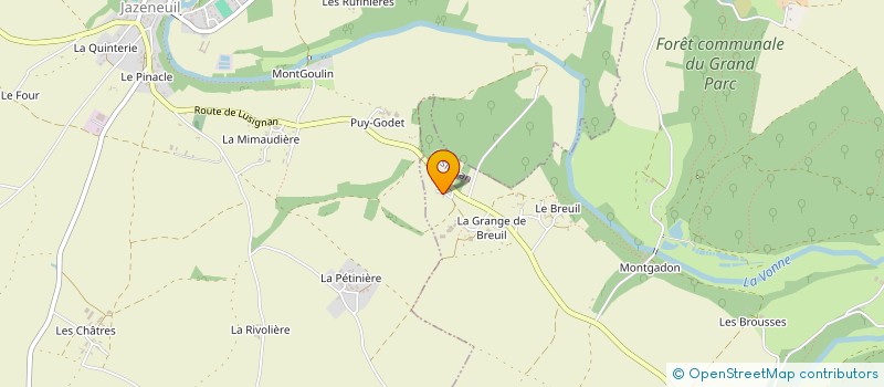 localisation de l'entreprise SHAKTI YOGA  LUSIGNAN