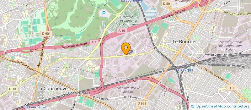 localisation de l'entreprise SHAL à LA COURNEUVE