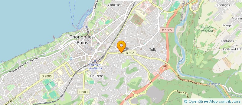 localisation de l'entreprise SHAL à THONON-LES-BAINS