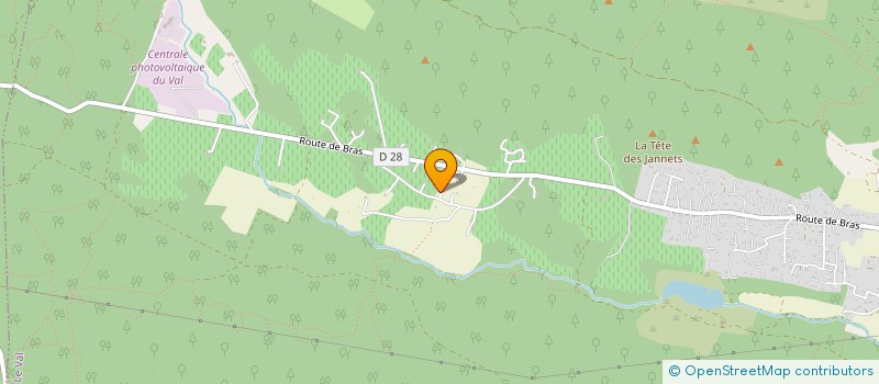 localisation de l'entreprise SHALHUCH  LE VAL