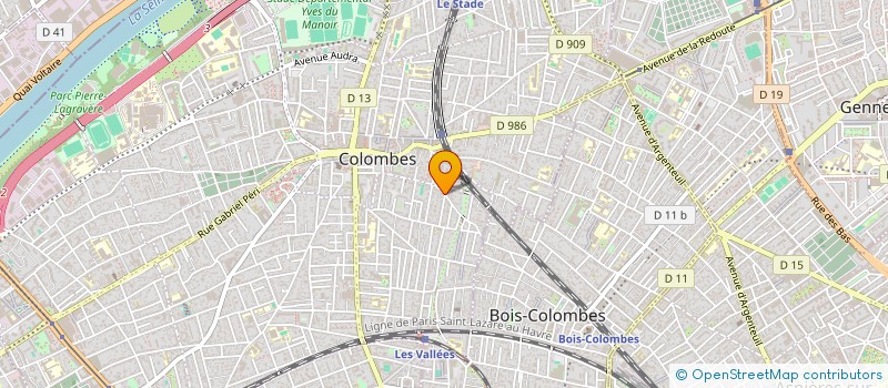 localisation de l'entreprise SHALINI à COLOMBES
