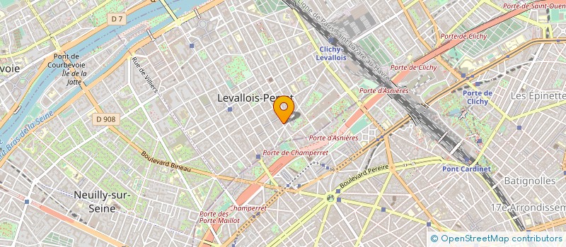 localisation de l'entreprise SHALLAN à LEVALLOIS PERRET
