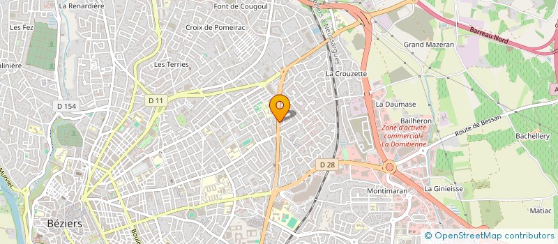 localisation de l'entreprise SHALOM  BEZIERS