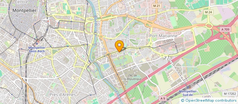 localisation de l'entreprise SHALOM à MONTPELLIER