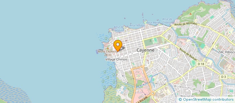 localisation de l'entreprise SHALOM AMAZON  CAYENNE